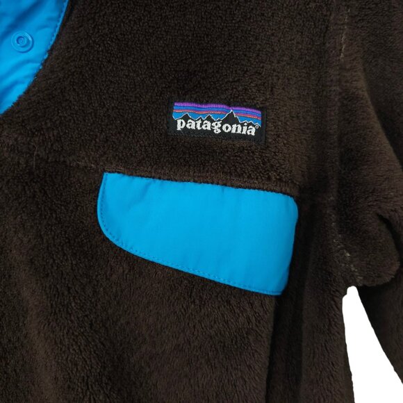 Patagonia Re-Tool Snap-T Fleece Pullover Womens Sz S Polartec Dark Walnut Brown - Picture 7 of 16
